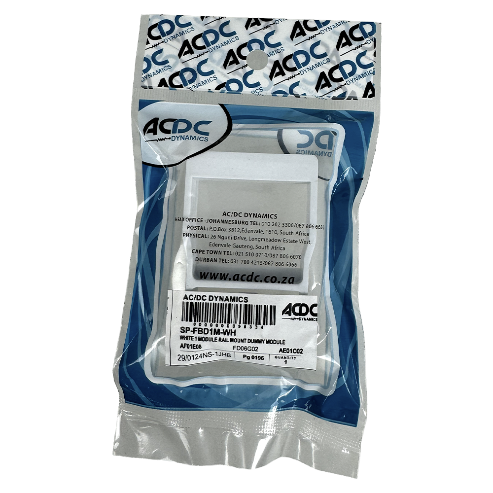 ACDC - White 1 Module Rail Mount Dummy Module | Shop Today. Get it ...