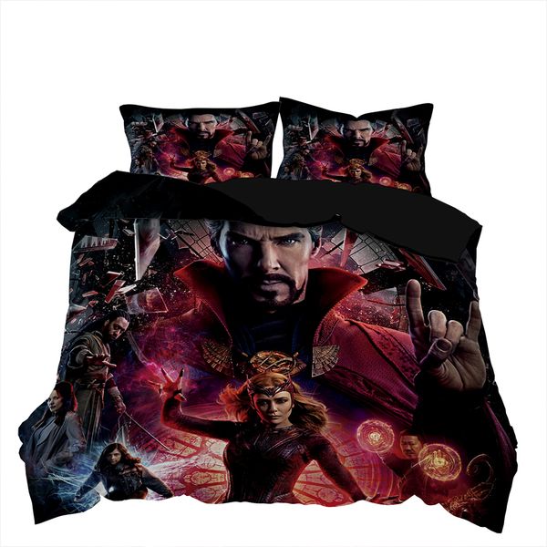 Avengers / Dr Strange 3D Printed Double Bed Duvet Cover Set