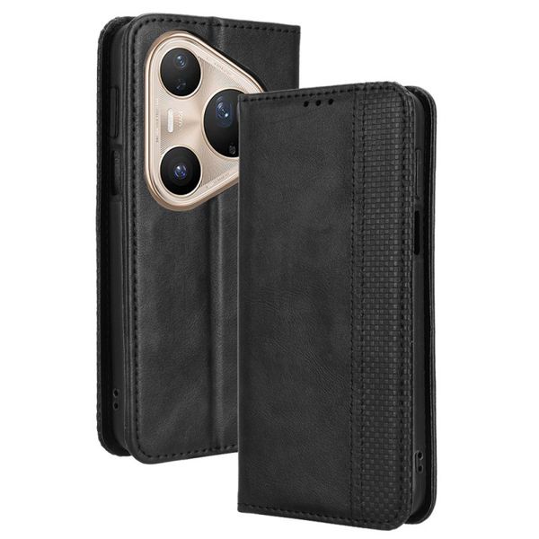 Retro Patterned Leather Case Compatible With Huawei Pura 80 Ultra