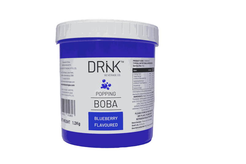 DRNK Popping Boba Blueberry 1.2kg - Burst of Blueberry Flavor in Every Bite