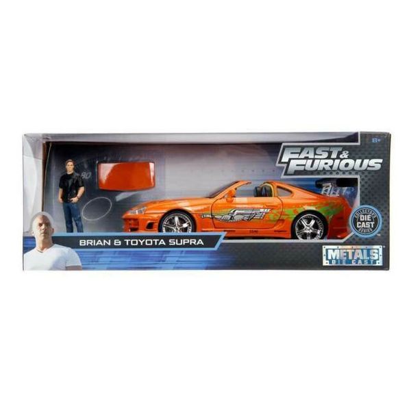 Jada-Fast &amp; Furious Toyota Supra &amp; Brian Figure