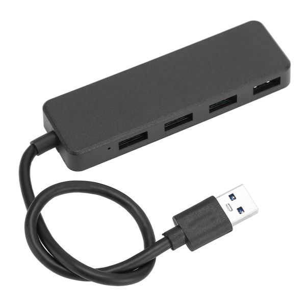 4-Port USB 3.0 Hub, 5Gbps, Overcurrent Protection, Travel-Friendly