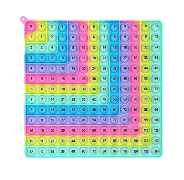Educational Multiplication Pastel Pop Fidget Toy