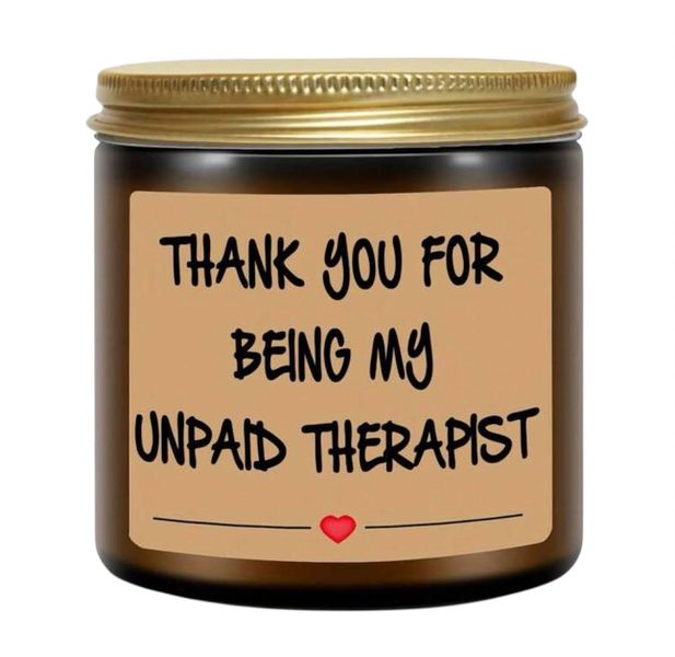 Scented Candle, Aromatherapy Glass Jar Candle With Cute Message