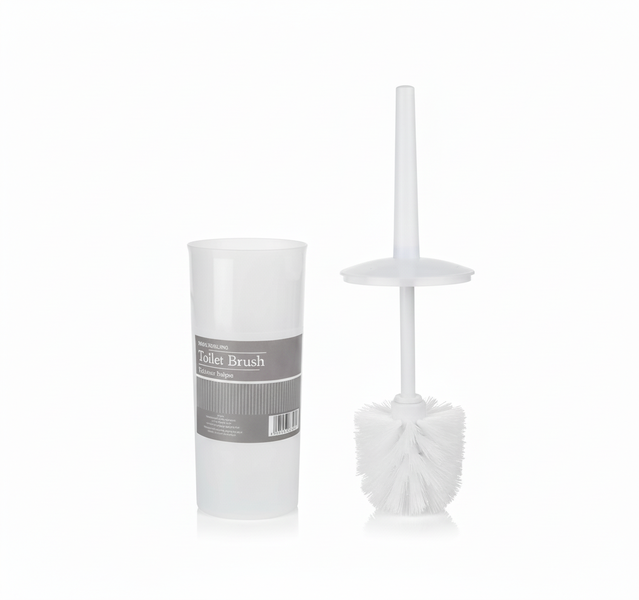 Health Glow Toilet Brush with Holder for Easy Cleaning and Storage