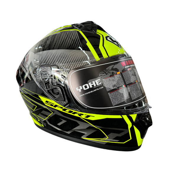 YOHE 977 9#D Flou Yellow Helmet