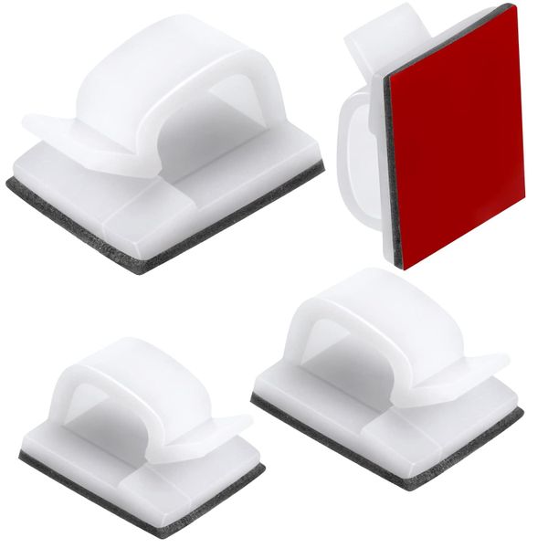 50 Pieces Self Adhesive Cable Holder Clips Strong Wire Holders Cord Organizer