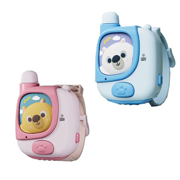 Cute Children's Wireless Walkie-Talkies - Blue and Pink - 2 Pack