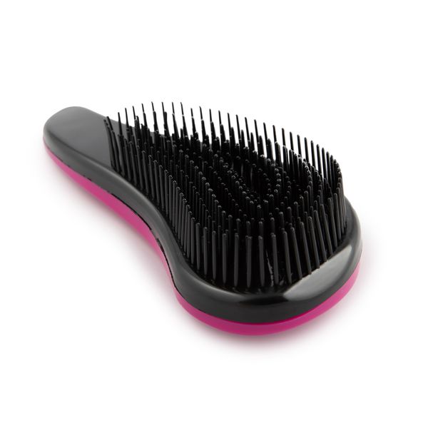 Pink and Black Hair Detangling Brush