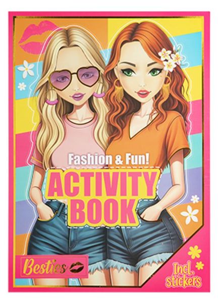 Besties Activity Book A4 Including Stickers