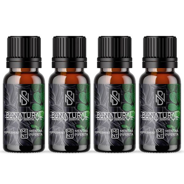 Peppermint - Organic Essential Oil - 4x 10ml