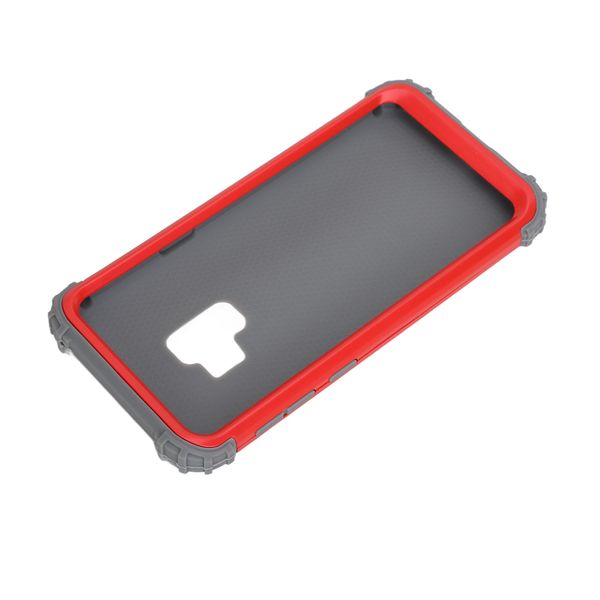 Red Silicone PC Phone Case for S9 Shock Absorb Anti Fingerprint