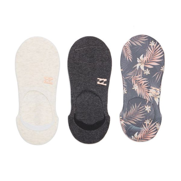 Billabong Womens Safari Nights No Show Socks - Black