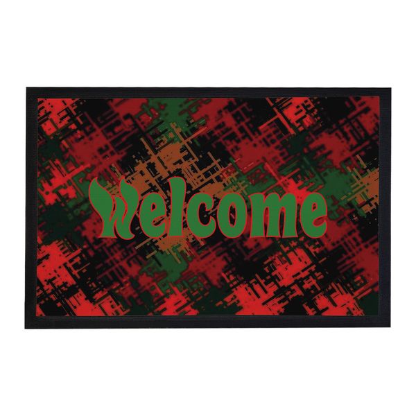 Red And Green Tartan Door Mat