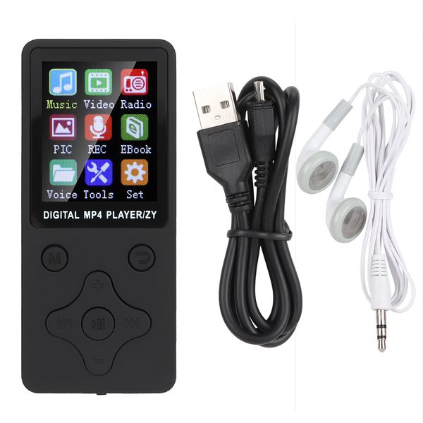 T1 Music MP3 MP4 Player 8G Bluetooth Support 32G Memory Card Black
