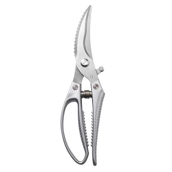 Heavy Duty Stainless Steel Kitchen Shears - Spring Loaded Poultry Scissors