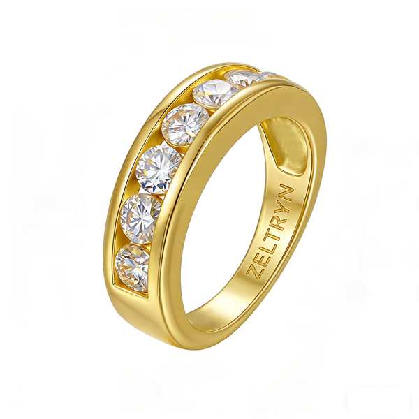 ZELTRYN S925 Sterling Silver Moissanite Ring | GRA Certified