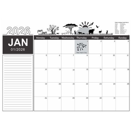 Desk Calendar Pad A3 2026 Image