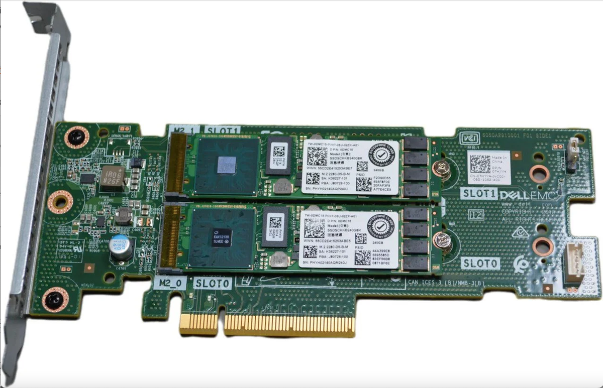 DELL BOSS CARD PCIe NVMe SSD 7HYY4 with 2 x 480GB M.2 HDD, Shop Today. Get  it Tomorrow!