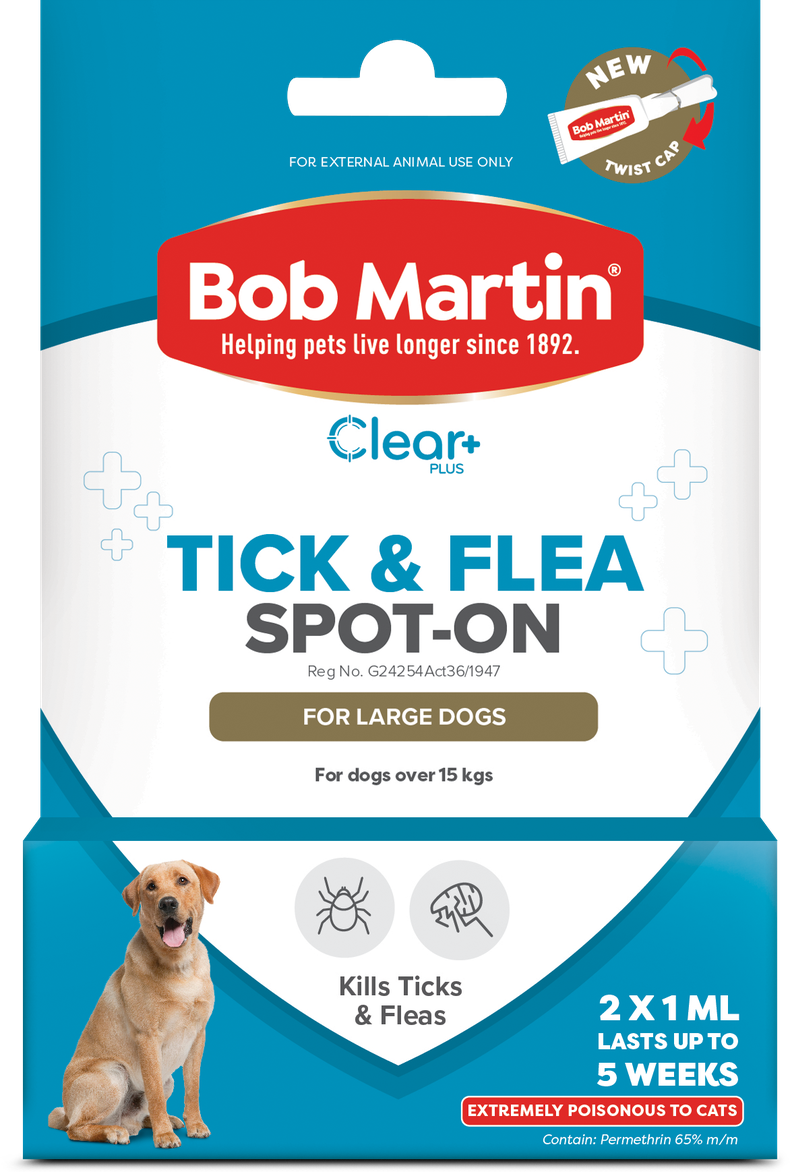 BOB MARTIN Clear+ Spot-On For Large Dogs 2x1ml | Shop Today. Get it ...