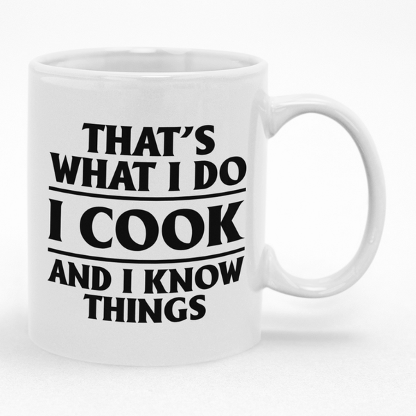 Cooking Coffee Mug - Chef's Gift Idea for Birthday or Christmas