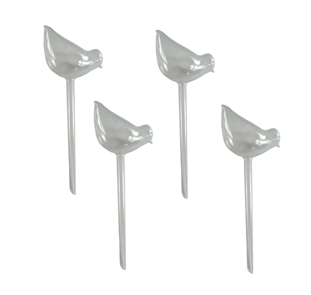 4 Piece Self Watering Aesthetic Bird Bulbs for Automatic Plant Watering