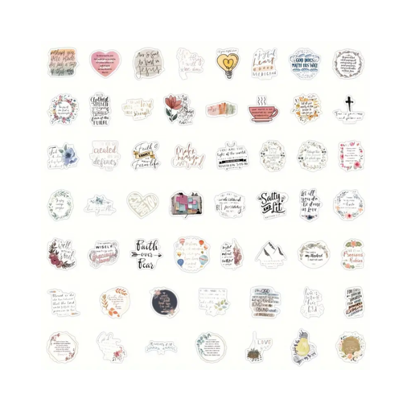 Beautiful Bible Quote Journaling Stickers