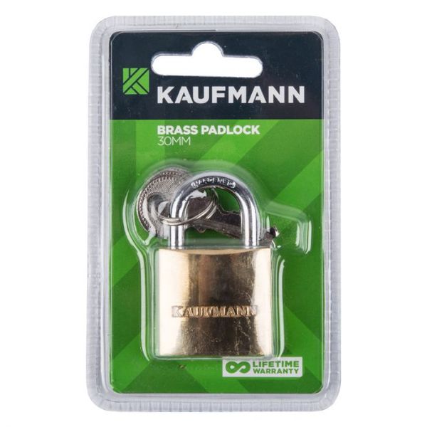 Kaufmann - Brass Lock 30mm - 2 Pack