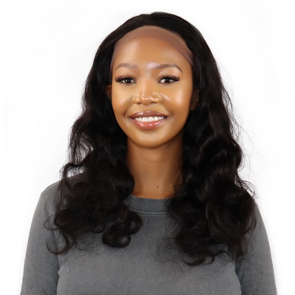 Joedir 100% Human Hair Long Size Lace Wig ANNIKA Color 1B