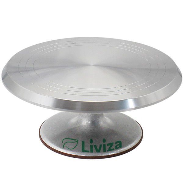 Liviza Aluminium Alloy Cake Rotating Turntable For home &amp; Commercial
