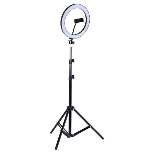 2-in-1 180° Rotatable 3-Mode LED Ring Light &amp; Adjustable Tripod Stand
