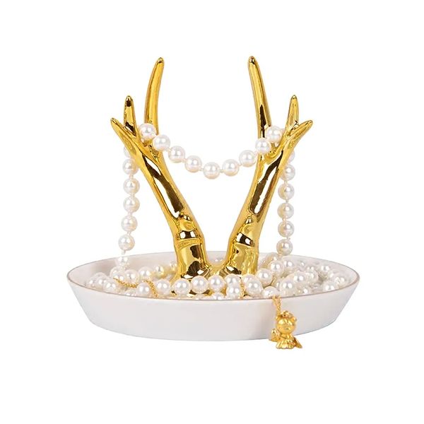 Blue Angel Deer Antler Minimalist Jewelry Storage Tray