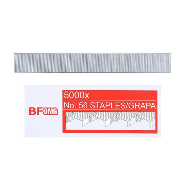BFOMG No. 56 Staples - 5000pcs Per Box-5 x Boxes With 5000 Pcs