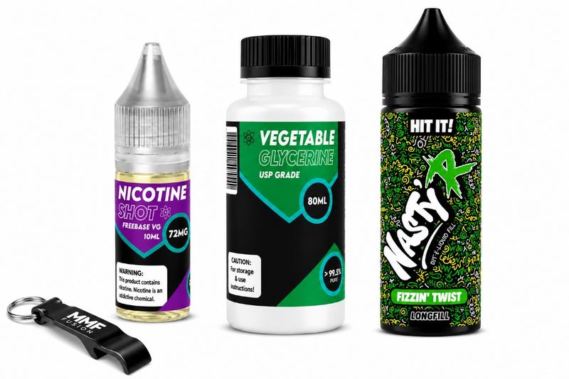 Nasty R MMF Longfill 120ml e-liquid - Fizzin' Twist 6mg (Pack of 4)