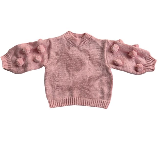 Pom Pom Jersey In Pink
