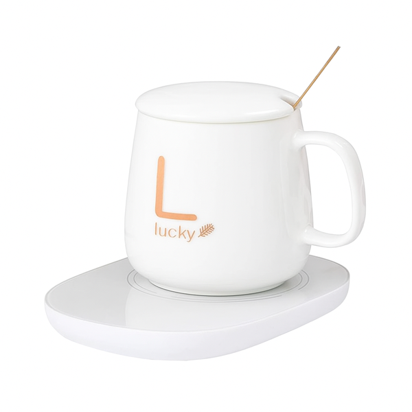 Multifunctional Coffee Mug with Warmer Pad - Tea Cup &amp; Heating Mat