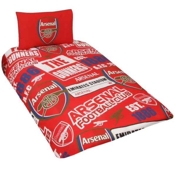 Arsenal FC Patch Single Duvet and Pillow Cover
