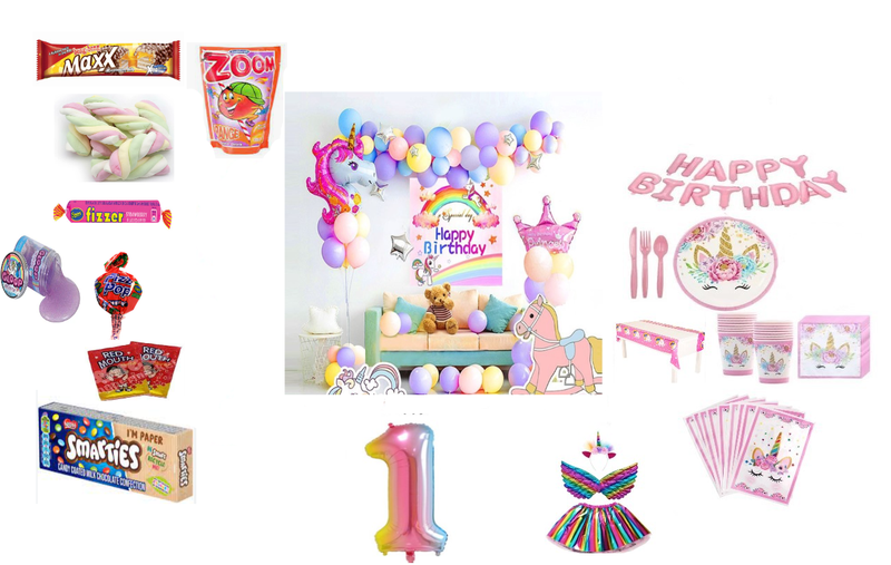 Unicorn Party Goodies 1 Year