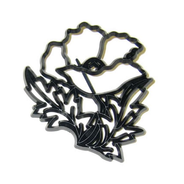 Patchwork Cutters POPPY Flower Sugarcraft Cake Icing Decorating