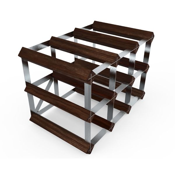 RTA 2LT Bottle Wine Rack - 9 Bottle 3x2 (Self Assembly)