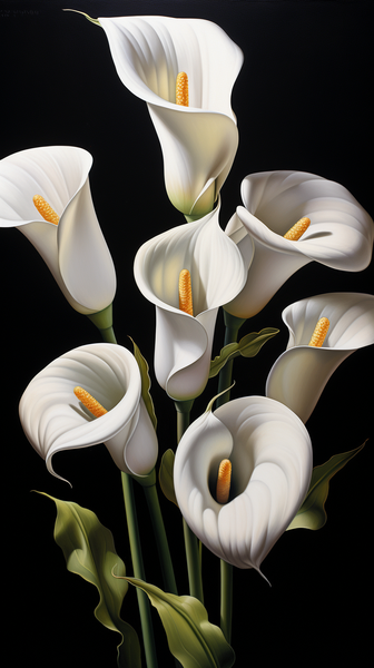 Canvas Wall Art - Calla Lillies Creative Abstract -MT0213
