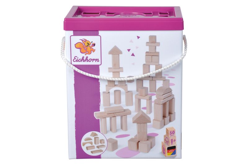 Eichhorn Natural Wooden Blocks 50 pieces