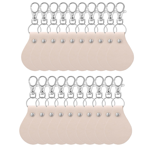 Blank Keychains For Laser Engraving Leather Keychain With Swivel Hook