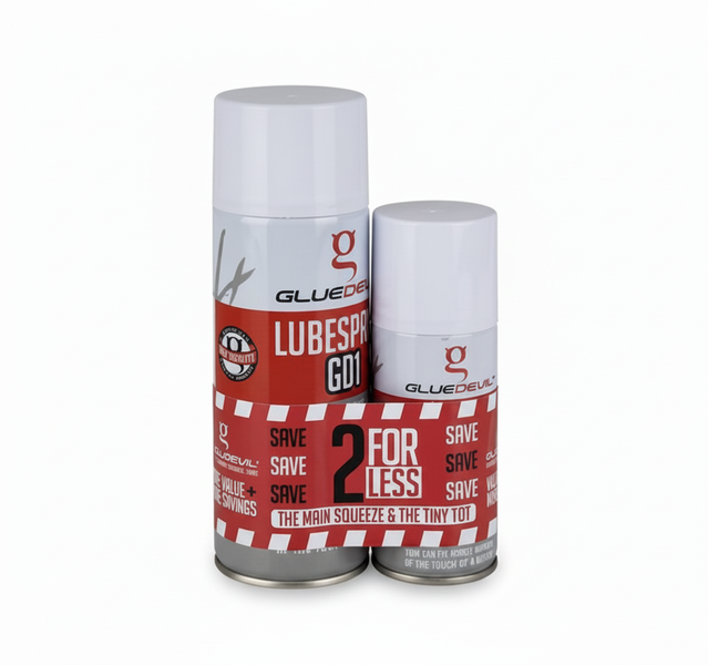 Glue Devil Lube Spray 400ml + 150ml - Versatile Lubricant for Automotive &amp;