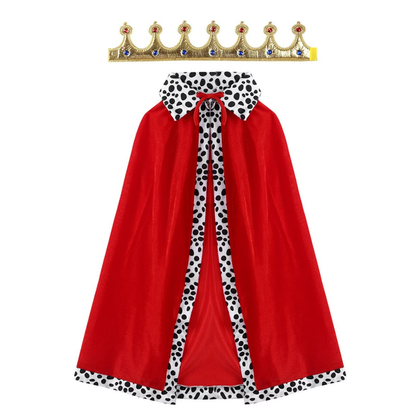 Kids' King and Crown Set - Red