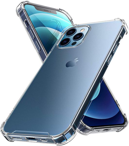 H Q Shockproof TPU Gel Cover for iPhone 12 PRO - Clear