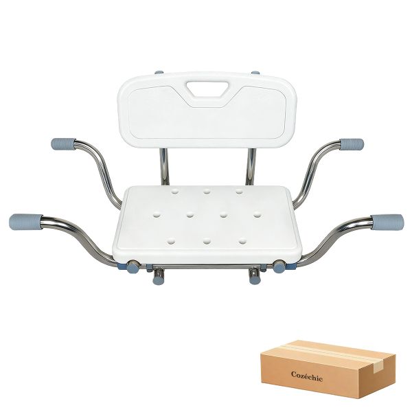 Cozéchic - Bath Bench Seat,Suspended Bath Tub Shower Chair, Bathtub Seat