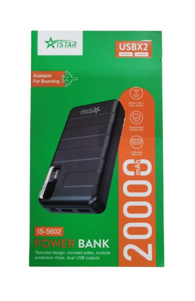 Istar Power Bank 20000mah Is-5602