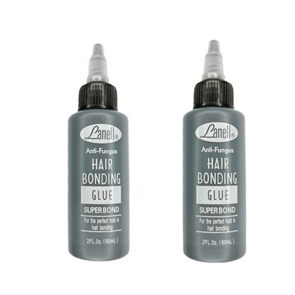 2 x Lanell Anti- Fungus Hair Bonding Glue Eyelash Extensions Glue 60ml