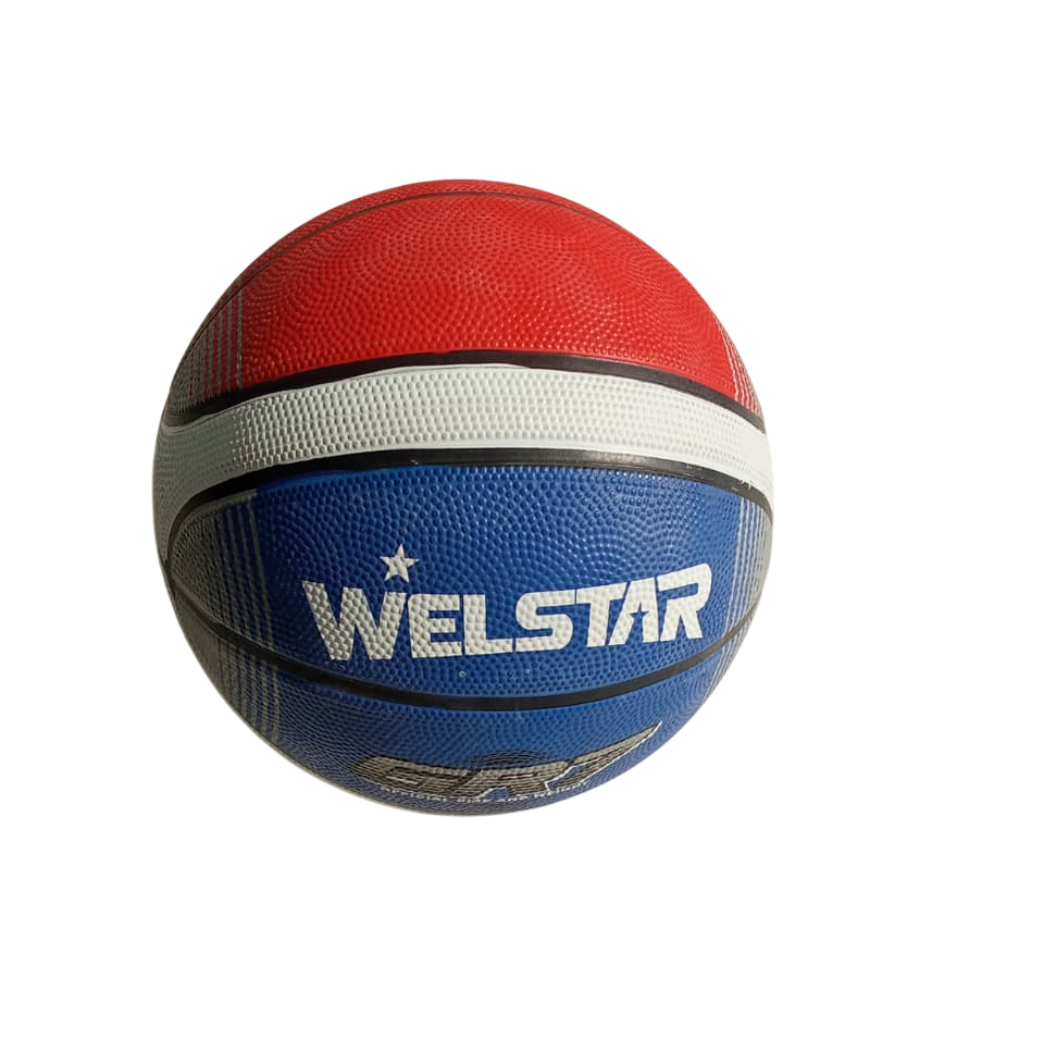 Welstar GR7 Basketball - Orange, Blue & White